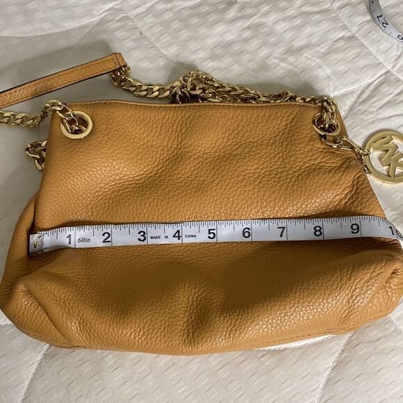 NWOT MICHAEL KORS Jet Set Chain Medium Acorn Leather Shoulder Bag - Picture 14 of 16